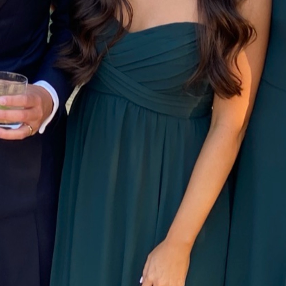 Amsale Sarabeth Bridesmaid Dress Green